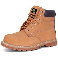 Beeswift Goodyear Welted 6 inch Boots, Tan, 6.5