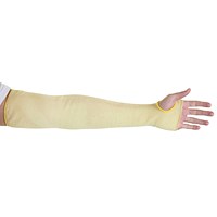Glovezilla Para-Aramid Sleeve With Thumb Hole, 18” Yellow, Pair