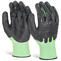 Glovezilla Cut Resistant Fully Coated Impact Gloves, Green, Small Glovezilla Cut Resistant Fully Coated Impact Gloves, Green, Small