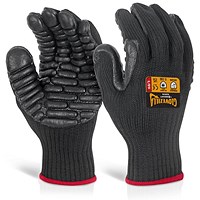 Glovezilla Anti-Vibration Gloves, Black, Medium Glovezilla Anti-Vibration Gloves, Black, Medium