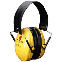 3M Peltor Optime I Folding Headband Ear Defenders, Yellow