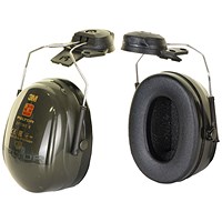 3M Peltor Optime II Helmet Attachment Ear Defenders, Green