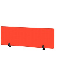 Air Desktop Screen, 1400 x 400mm, Tabasco Orange