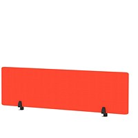 Air Desktop Screen, 1600 x 400mm, Tabasco Orange
