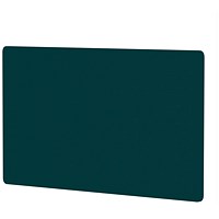 Air Back-to-Back Bench Desk Screen, 1400 x 800mm, Maringa Teal