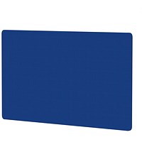 Air Back-to-Back Bench Desk Screen, 1400 x 800mm, Stevia Blue