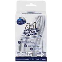 Care + Protect 3-In-1 Descaler Degreaser Cleaner Sachets, Pack of 6 Care + Protect 3-In-1 Descaler Degreaser Cleaner Sachets, Pack of 6