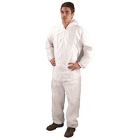 Large White Non-Woven Coverall DC03