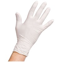 Shield Powder-Free Latex Gloves, Small, Natural, Pack of 100