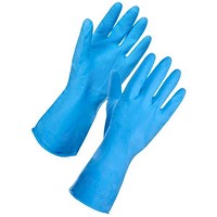 Shield Household Rubber Medium Gloves Blue GR03