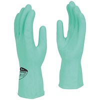 Shield Latex Rubber Household Gloves, 300mm Large, Green, Pack of 12