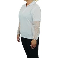 Shield Polythene Oversleeves White Pack of 100