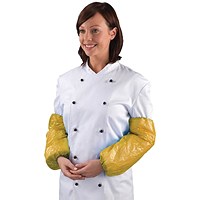 Shield Polythene Oversleeves Latex Free Yellow Pack of 100