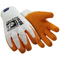 Uvex Hexarmour Sharpsmaster Ii Gloves, White & Orange, Medium