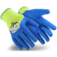 Uvex Hexarmor Pointguard Ultra Needlestick Gloves, Saturn Yellow & Royal Blue, Medium
