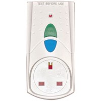 RCD Safety Plug White (Takes 3000 upto Watts and 13 Amps)