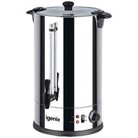 Igenix Stainless Steel Catering Urn, 30 Litre