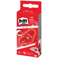 Pritt Glue Roller Refill With Tape, Permanent, Clear