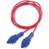 Howard Leight Airsoft Corded Earplugs With Case, Blue & Red, Pack of 50