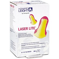 Howard Leight Laser Lite LS500 Earplug Dispenser Refill, Yellow & Red, Pack of 500