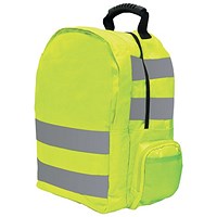 Monolith High Visibility Laptop Backpack, For up to 15.6 Inch Laptops, Yellow