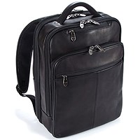 Falcon Full Grain Luxury Leather Laptop Backpack, For up to 15.6 Inch Laptops, Black Falcon Full Grain Luxury Leather Laptop Backpack, For up to 15.6 Inch Laptops, Black