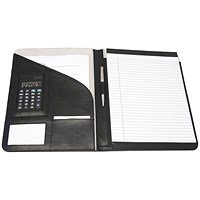 Monolith Executive Conference Folder with A4 Pad, 240x320mm, Leather-Look, Black Monolith Executive Conference Folder with A4 Pad, 240x320mm, Leather-Look, Black