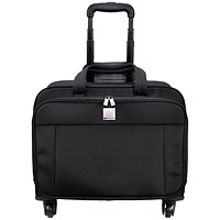 Monolith Motion II 4 Wheel Laptop Trolley Case, For up to 15.6 Inch Laptops, Black