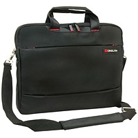 Monolith Slim 15.6 inch Laptop Case with Lockable Zips Black