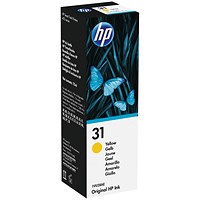 HP 31 Yellow Ink Bottle 70ml 1VU28AE