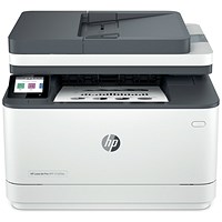 HP LaserJet Pro M3102fdw A4 4-in-1 Wireless Mono Laser Printer, White