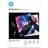 HP A4 Professional Business Paper, Glossy, 180gsm, Pack of 150