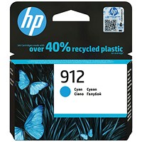 HP 912 Cyan Ink Cartridge 3YL77AE