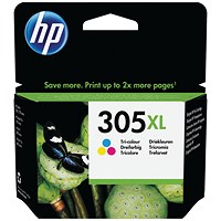 HP 305XL Tri-color Ink Cartridge High Yield CMY 3YM63AE HP 305XL Tri-color Ink Cartridge High Yield CMY 3YM63AE