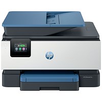 HP OfficeJet Pro 9125e A4 4-in-1 Wireless Colour Inkjet Printer, White and Blue