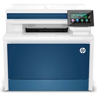 HP Color Laserjet Pro MFP 4302DW A4 Wireless Multifunctional Colour Laser Printer, White and Blue