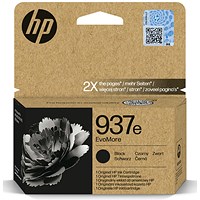 HP 937E EvoMore Original Ink Cartridge High Yield Black 4S6W9NE HP 937E EvoMore Original Ink Cartridge High Yield Black 4S6W9NE