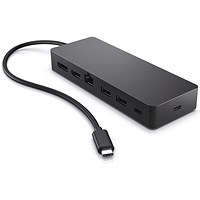 HP Universal USB-C Multiport Hub, 7 Ports, Black