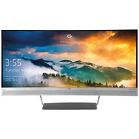 HP S340c Wide Quad HD Curved Monitor 34 Inch Matte Silver