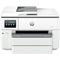 HP OfficeJet Pro 9730e A3 Wide Format 3-in-1 Wireless Colour Inkjet Printer, White