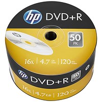 HP DVD+R 16X 4.7GB Wrap (Pack of 50)