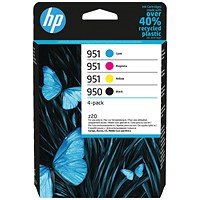 HP 950/951 Original Ink Cartridge 8/8.5/24-ml CMYK 4-pack 6ZC65AE