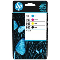 HP 932/933AE Original Ink Cartridge 4/8.5-ml CMYK 2-pack 6ZC71AE