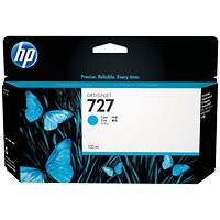 HP 727 Cyan Ink Cartridge B3P19A