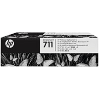 HP 711 Printhead Replacement Kit - Black, Cyan, Magenta & Yellow C1Q10A