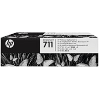 HP 711 Printhead Replacement Kit - Black, Cyan, Magenta & Yellow C1Q10A HP 711 Printhead Replacement Kit - Black, Cyan, Magenta & Yellow C1Q10A