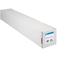 HP DesignJet Paper Roll, 610mm x 30.5m, White, 130gsm