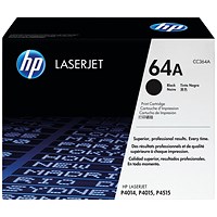 HP 64A Black Laser Toner Cartridge CC364A