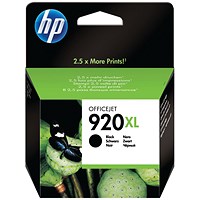 HP 920XL Black High Yield Ink Cartridge CD975AE