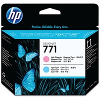 HP 771 Light Magenta & Light Cyan Printhead CE019A